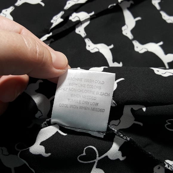 Modcloth | weiner dog sheer sleeveless top 2X plus - Picture 11 of 13